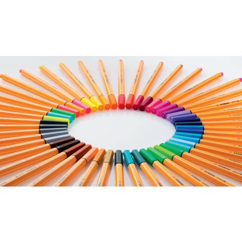 Fineliner Stabilo Point 88® 0,4 mm rosso neon 88/040